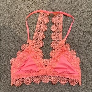 Aerie Coral Lace Bralette